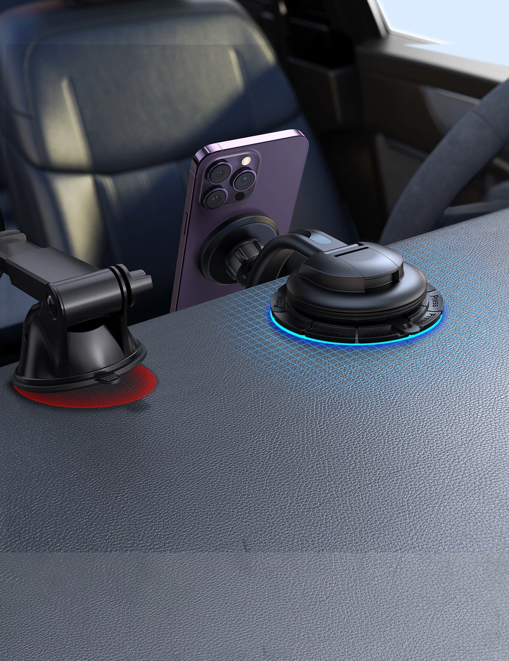 Joyroom magnetic car phone holder for cockpit, dashboard black (JR-ZS366)eng