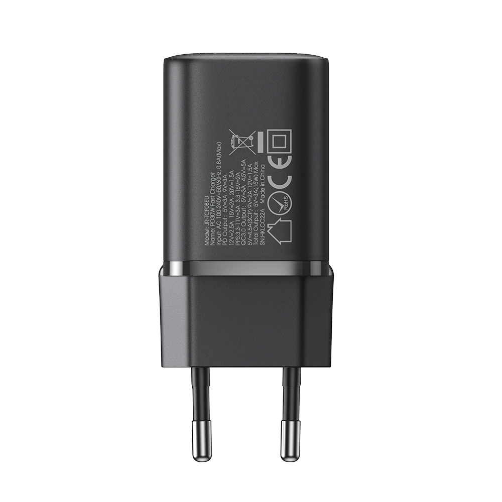 Joyroom JR-TCF08EU Speed ​​Series 30W PD/QC/AFC/FCP fast wall charger - blackeng