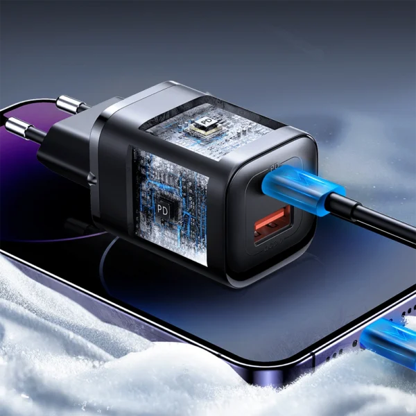 Joyroom JR-TCF08EU Speed ​​Series 30W PD/QC/AFC/FCP fast wall charger - blackeng