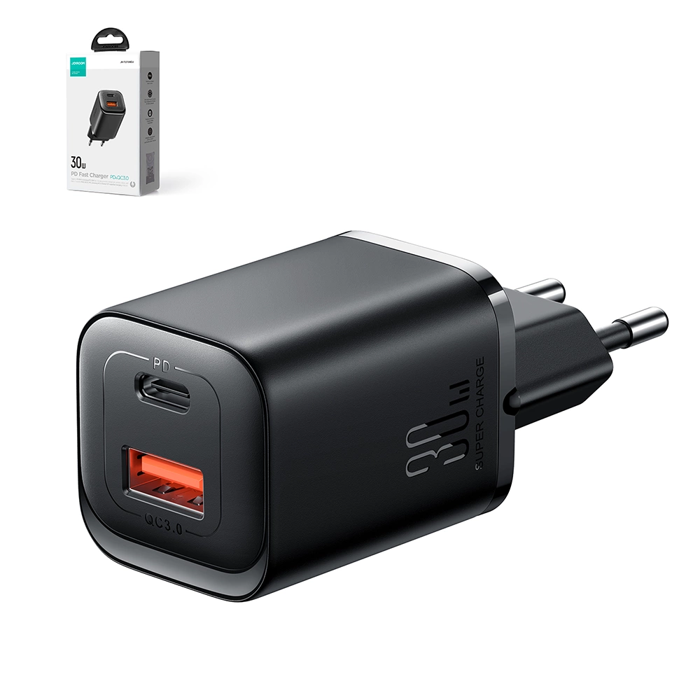Joyroom JR-TCF08EU Speed ​​Series 30W PD/QC/AFC/FCP fast wall charger - blackeng