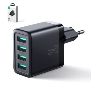 Joyroom JR-TCN03 4xUSB-A 24W 4.8A mains charger - blackeng