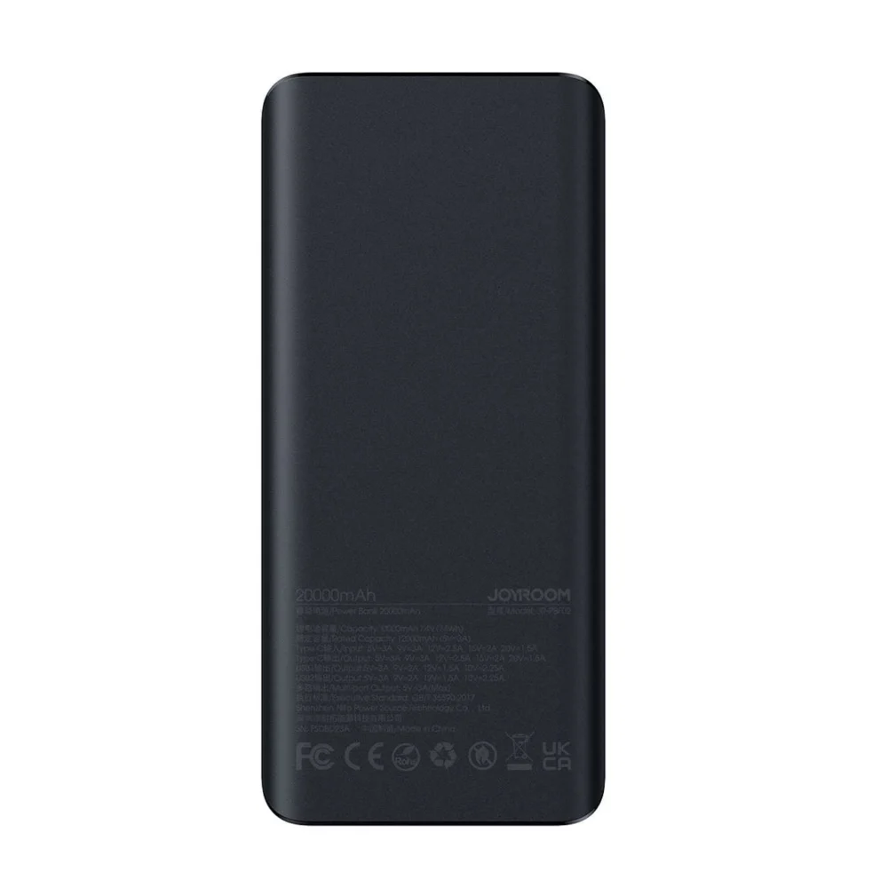 Joyroom JR-PBF03 30W 30000mAh powerbank + USB-A - USB-C cable 0.25m - blackeng