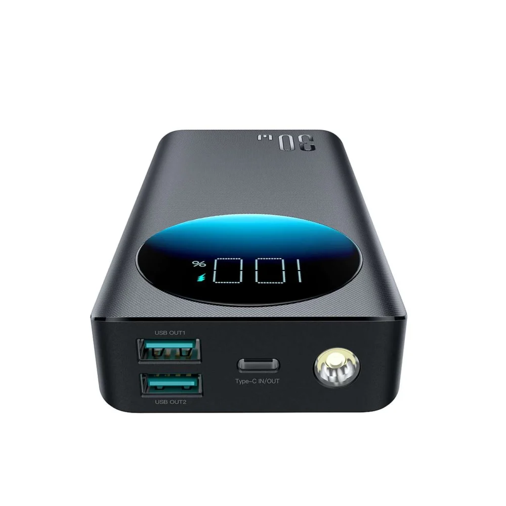 Joyroom JR-PBF03 30W 30000mAh powerbank + USB-A - USB-C cable 0.25m - blackeng