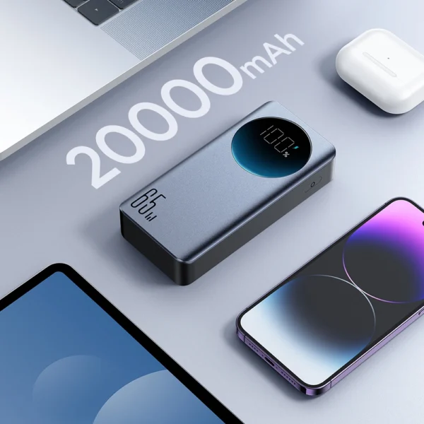 Joyroom powerbank 65W 20000mAH black (JR-PBF04)eng