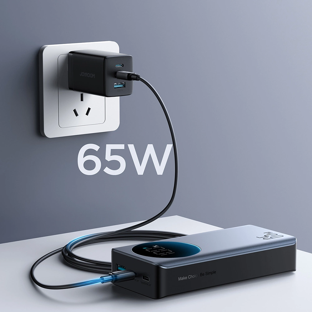 Joyroom powerbank 65W 20000mAH black (JR-PBF04)eng
