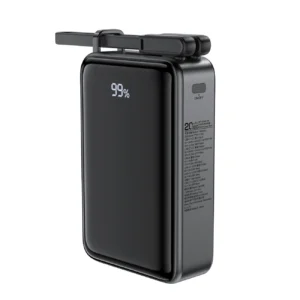 Acefast M4 PD 67W 20000mAh Powerbank with built-in cable - blackeng