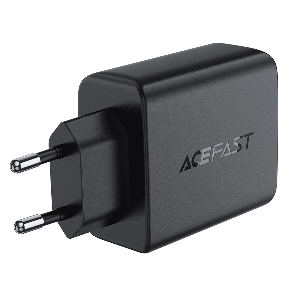 Acefast A61 PD 45W GaN charger 2 x USB-C + 2 x USB-A with 4 ports - blackeng