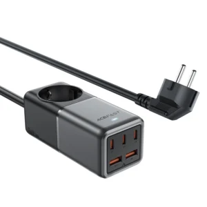 Acefast Z2 GaN 75W PD desktop charger 3x USB-C 2x USB-A - black and grayeng