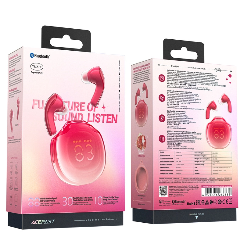 Acefast T9 Bluetooth 5.3 in-ear wireless headphones - redeng