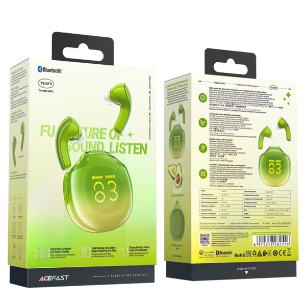 Acefast T9 Bluetooth 5.3 in-ear wireless headphones - greeneng