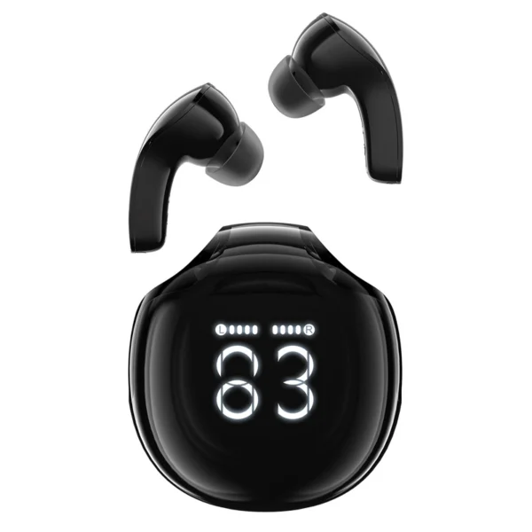 Acefast T9 Bluetooth 5.3 in-ear wireless headphones with display - blackeng