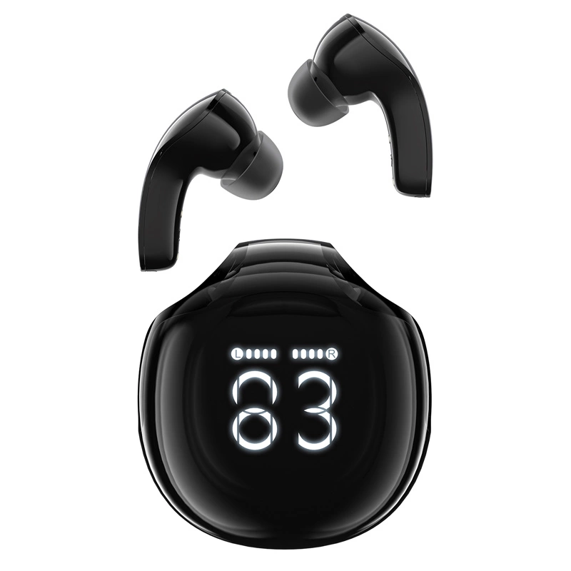 Acefast T9 Bluetooth 5.3 in-ear wireless headphones with display - blackeng