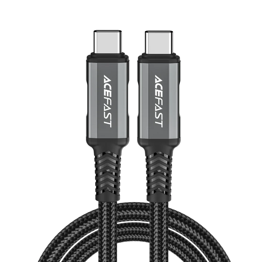 Acefast C1-09 USB-C / USB-C USB4 PD3.1 cable 5A 1m - gray-blackeng