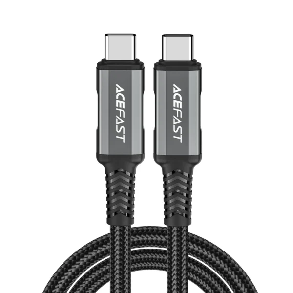 Acefast C1-09 USB-C / USB-C USB4 PD3.1 cable 5A 1m - gray-blackeng