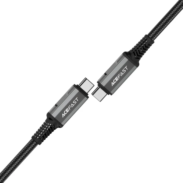 Acefast C1-09 USB-C / USB-C USB4 PD3.1 cable 5A 1m - gray-blackeng