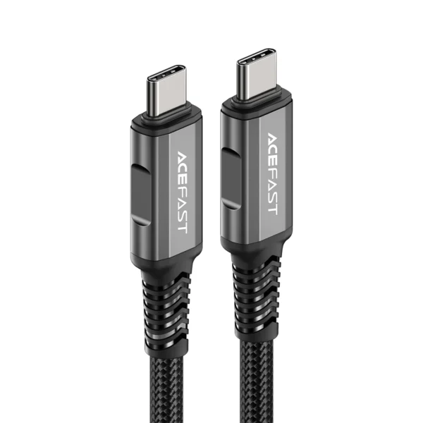 Acefast C1-09 USB-C / USB-C USB4 PD3.1 cable 5A 1m - gray-blackeng