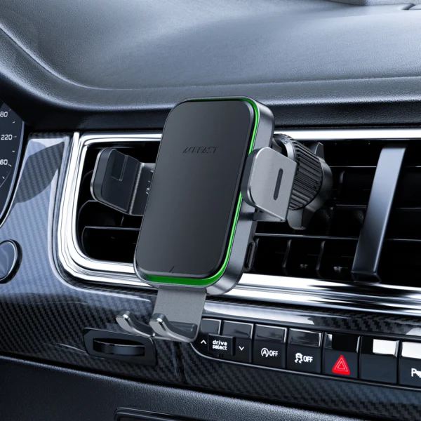 Acefast D17 car holder with inductive charger - blackeng