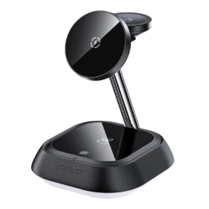 3in1 Acefast E16 15W inductive charging station for phone / headphones / watch - blackeng