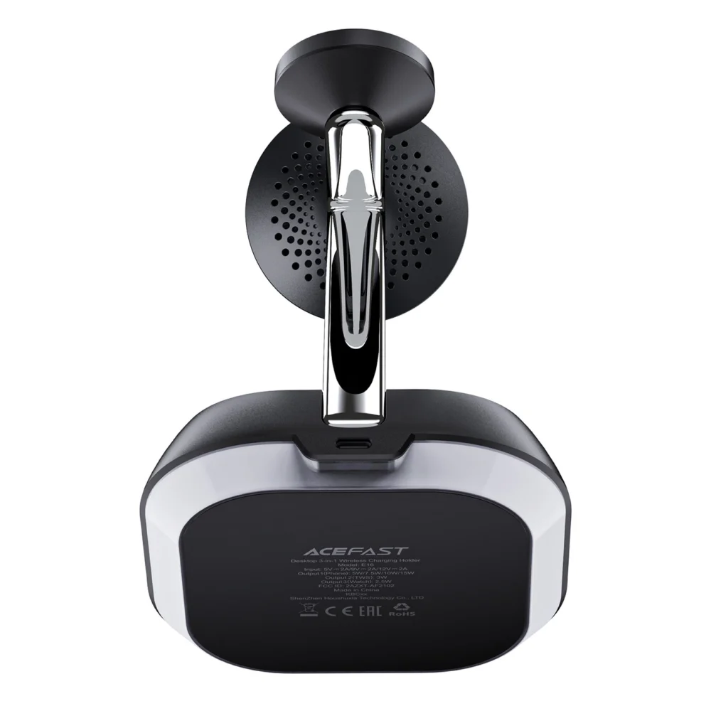3in1 Acefast E16 15W inductive charging station for phone / headphones / watch - blackeng