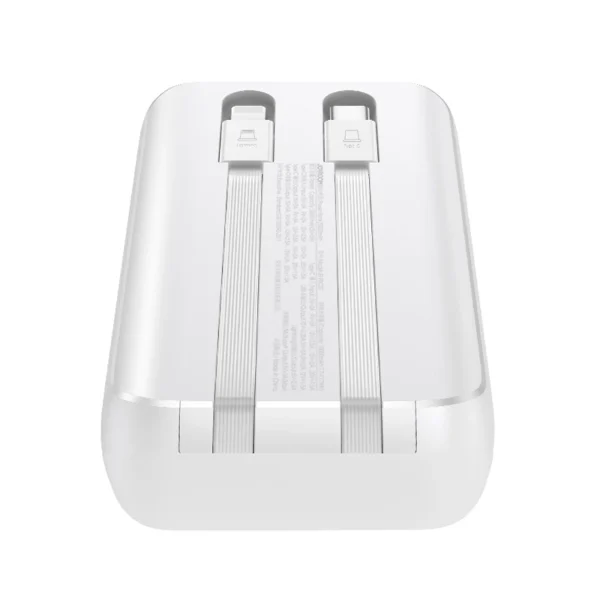 Mini power bank with built-in cables Joyroom JR-PBC06 30W 10000mAh - whiteeng