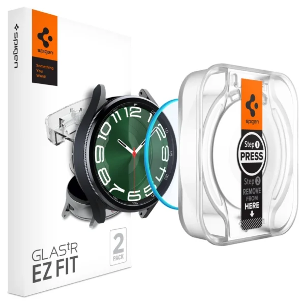 Spigen Glas.tR EZ Fit tempered glass for Samsung Galaxy Watch 6 Classic (47 mm) - 2 pcs.eng