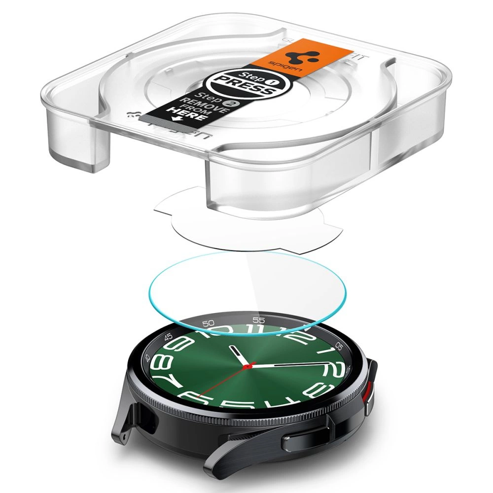 Spigen Glas.tR EZ Fit tempered glass for Samsung Galaxy Watch 6 Classic (47 mm) - 2 pcs.eng