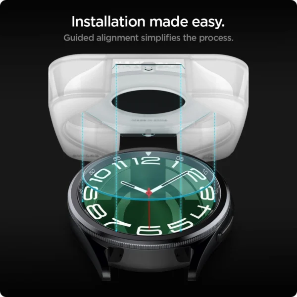 Spigen Glas.tR EZ Fit tempered glass for Samsung Galaxy Watch 6 Classic (47 mm) - 2 pcs.eng