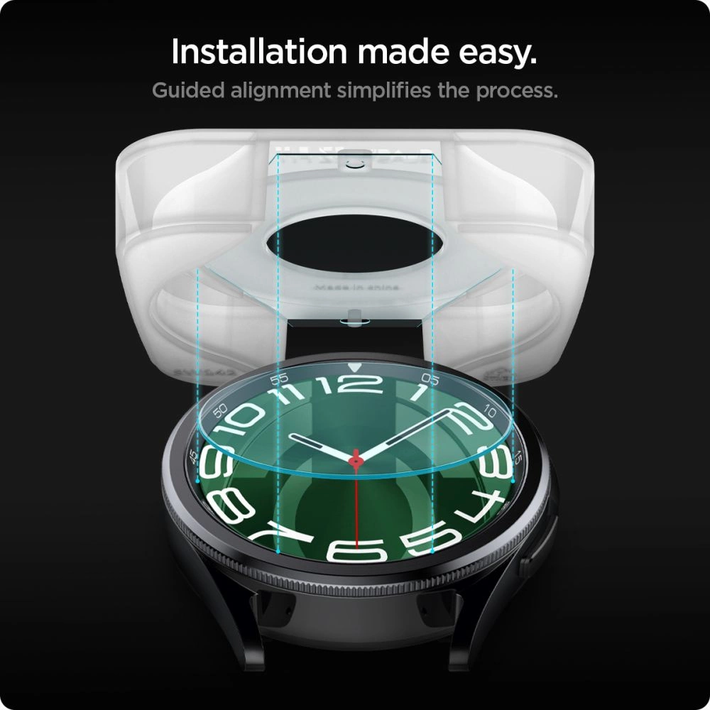 Spigen Glas.tR EZ Fit tempered glass for Samsung Galaxy Watch 6 Classic (47 mm) - 2 pcs.eng