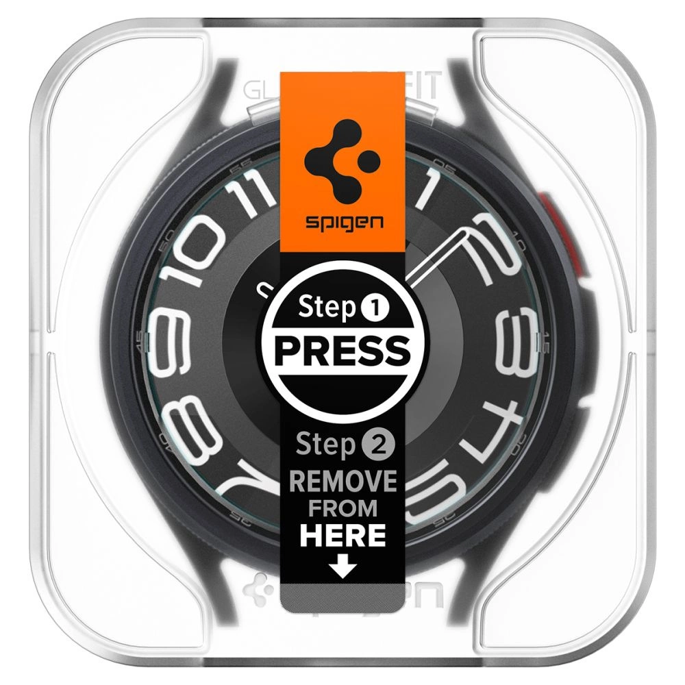 Spigen Glas.tR EZ Fit tempered glass for Samsung Galaxy Watch 6 Classic (43 mm) - 2 pcs.eng