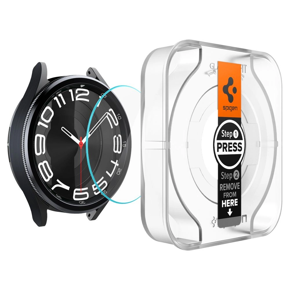 Spigen Glas.tR EZ Fit tempered glass for Samsung Galaxy Watch 6 Classic (43 mm) - 2 pcs.eng
