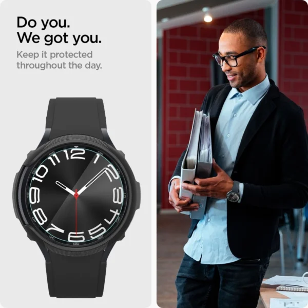 Spigen Glas.tR EZ Fit tempered glass for Samsung Galaxy Watch 6 Classic (43 mm) - 2 pcs.eng