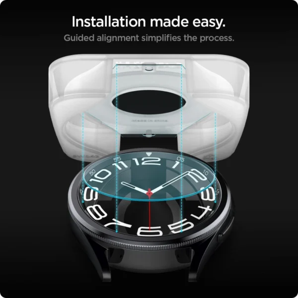 Spigen Glas.tR EZ Fit tempered glass for Samsung Galaxy Watch 6 Classic (43 mm) - 2 pcs.eng
