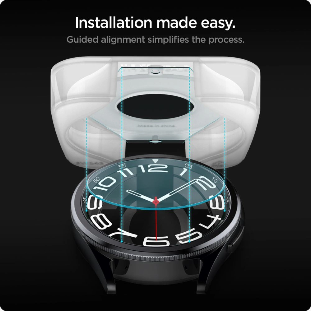 Spigen Glas.tR EZ Fit tempered glass for Samsung Galaxy Watch 6 Classic (43 mm) - 2 pcs.eng