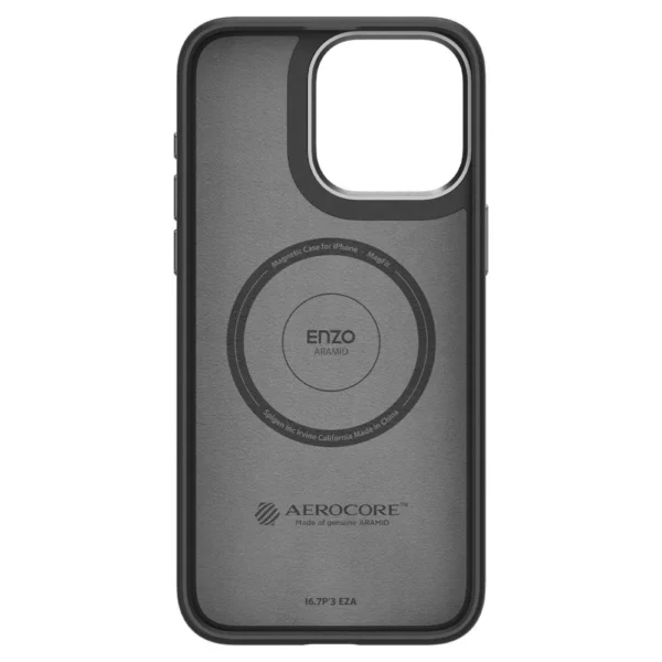 Spigen Enzo Aramid Mag Case with MagSafe for iPhone 15 Pro - Matte Blackeng