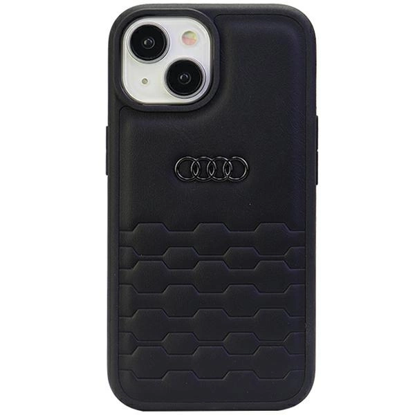 Audi GT Synthetic Leather case for iPhone 15 Plus - blackeng