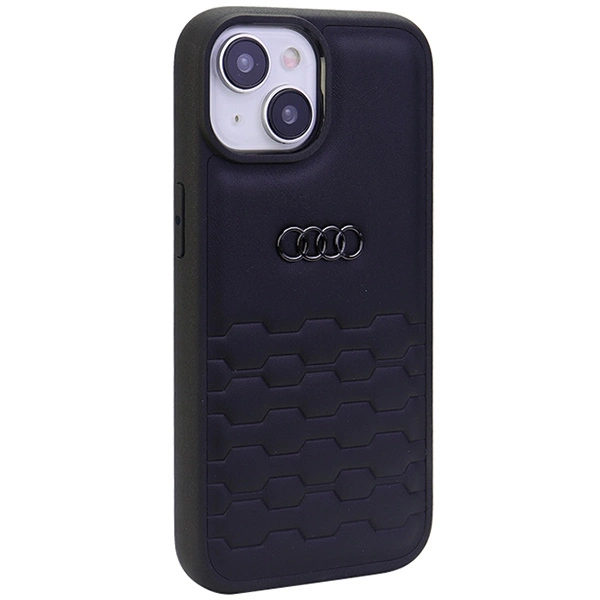 Audi GT Synthetic Leather case for iPhone 15 Plus - blackeng