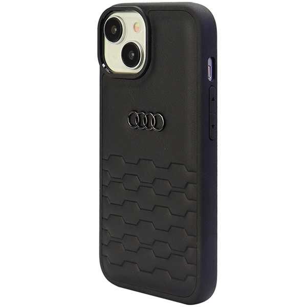 Audi GT Synthetic Leather case for iPhone 15 Plus - blackeng