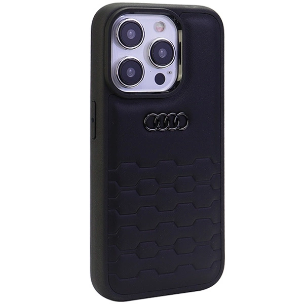 Audi GT Synthetic Leather case for iPhone 15 Pro Max - blackeng