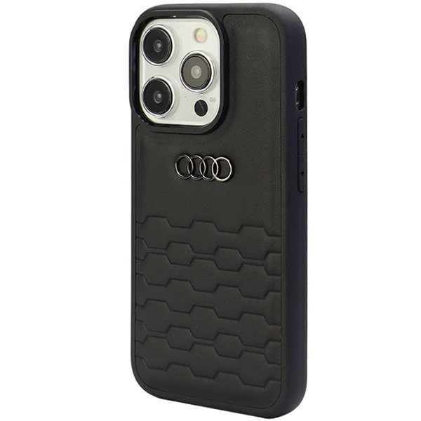 Audi GT Synthetic Leather case for iPhone 15 Pro Max - blackeng