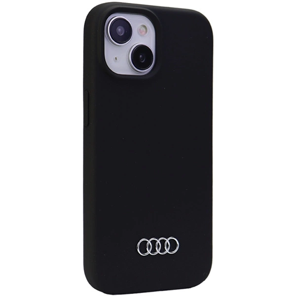 Audi Silicone Case for iPhone 15 Plus - blackeng