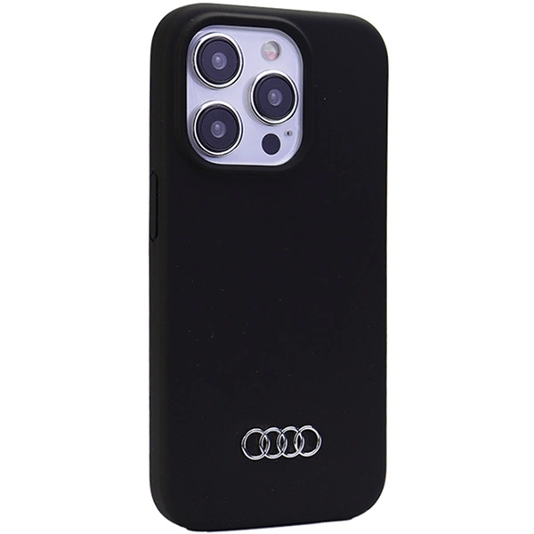 Audi Silicone Case for iPhone 15 Pro - blackeng