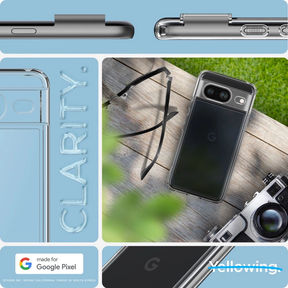 Spigen Ultra Hybrid Case for Google Pixel 8 - Cleareng
