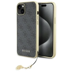 Guess 4G Charms Collection case for iPhone 15 Plus - grayeng