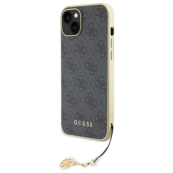 Guess 4G Charms Collection case for iPhone 15 Plus - grayeng
