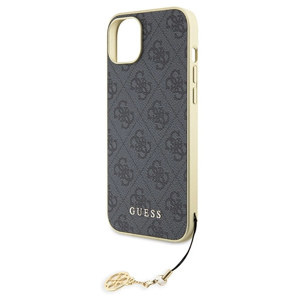 Guess 4G Charms Collection case for iPhone 15 Plus - grayeng