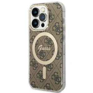 Guess IML 4G MagSafe case for iPhone 15 Pro - browneng