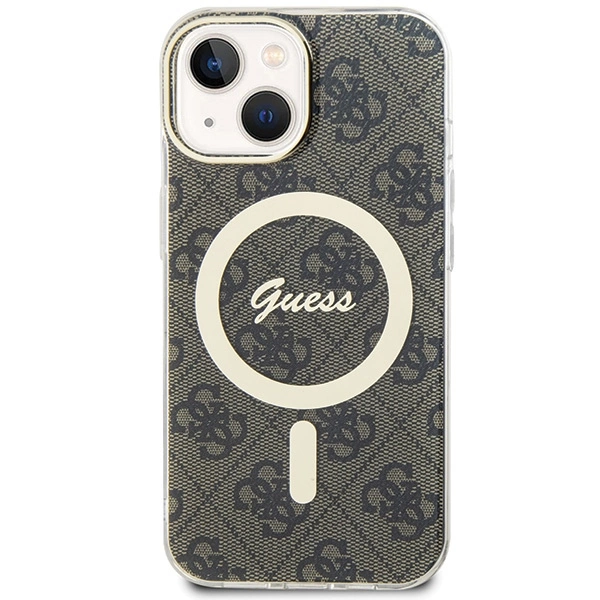 Guess IML 4G MagSafe iPhone 15 Plus Case - Browneng