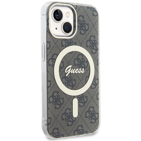Guess IML 4G MagSafe iPhone 15 Plus Case - Browneng