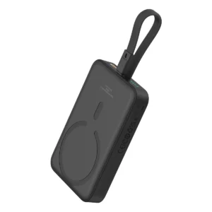 Baseus Magnetic Mini MagSafe 10000mAh 20W powerbank with built-in Lightning cable - black + Baseus Simple Series USB-C - USB-C 60W 0.3m cableeng