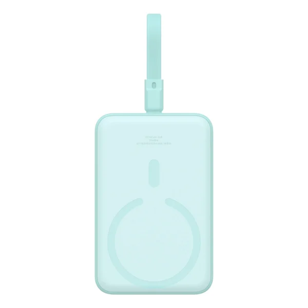 Baseus Magnetic Mini MagSafe 10000mAh 20W powerbank with built-in Lightning cable - blue + Baseus Simple Series USB-C - USB-C 60W 0.3m cableeng